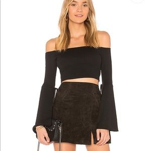 Privacy Please Benny Crop Top in Black